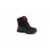 Clibee juodai raudoni žieminiai batai berniukams su lipukais ir užtrauktuku