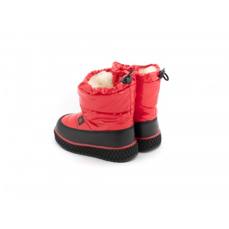 Clibee raudoni  žieminiai sniego batai vaikams su užtrauktuku
