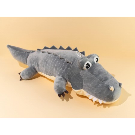 Pliušinis krokodilas pilkas - 50cm 