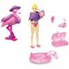 Visureigis su figurėlėmis ir priedais 20 vnt DICKIE Pink Drivez Flamingo