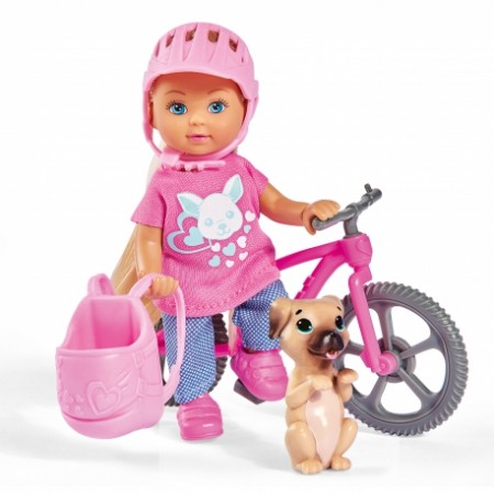 Evi lėlės rinkinys - kalnų dviračio priedai + šuo, Simba